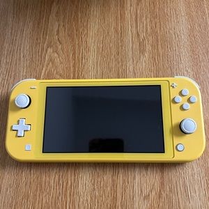 Yellow Nintendo switch lite